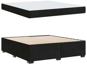 Estrutura da Cama Outros Preto 180 x 200 cm Veludo