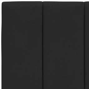 Almofadão de cabeceira 100 cm veludo preto