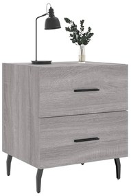 Mesa cabeceira 40x35x47,5 cm derivados madeira sonoma cinza