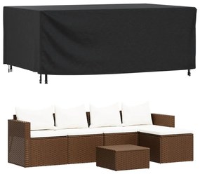 Capa p/ mobiliário jardim 240x140x90 cm impermeável 420D preto