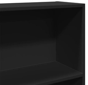Estante 80x30x189 cm derivados de madeira preto
