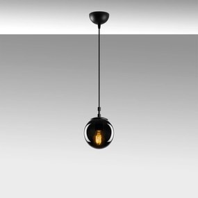 Candeeiro de Teto Efe – Preto Fumado – 15 x 15 cm
