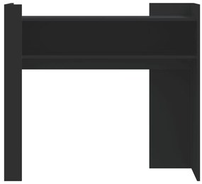 Mesa consola 100x35x90 cm derivados de madeira preto