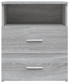 Mesas de cabeceira 2 pcs 50x32x60 cm sonoma cinzento