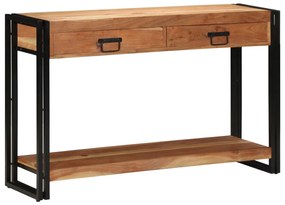 Mesa de Consola vidaXL 120x33x75 cm Madeira Sólida de Acácia
