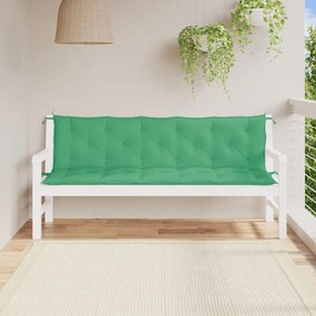 vidaXL Almofadões banco jardim 2 pcs 180x50x7cm tecido oxford verde