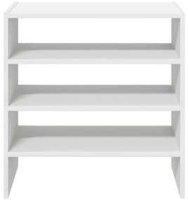 Sapateiras 2 pcs empilháveis 60x30x30,5 cm branco