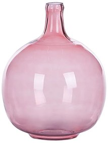 Vidro Jarro decorativo 31 Rosa CHAPPATHI Beliani