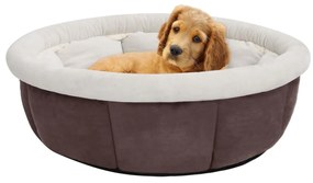 vidaXL Cama para cães 59x59x24 cm castanho