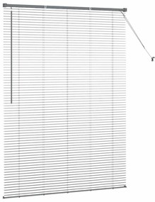 Persiana de Janela Cinzento-escuro 80 x 130 cm Alumínio