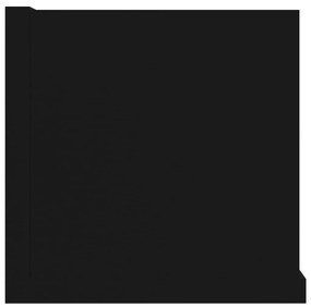 Prateleira de parede para CD 100x18x18 cm deriv. madeira preto