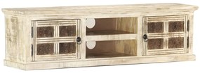 Móvel de TV 130x30x36 cm madeira de mangueira maciça