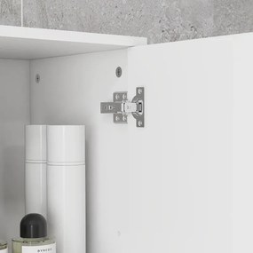 Armário Alto Damise de Casa de Banho de 180cm - Branco - Design Modern