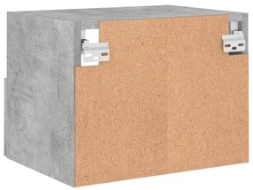 Móvel parede p/ TV 40x30x30 cm derivados madeira cinza cimento