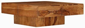 Mesa de centro 80x80x30 cm madeira de acácia maciça