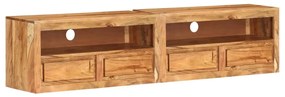 vidaXL Móveis de TV 2 pcs 88x30x40 cm madeira de acácia maciça