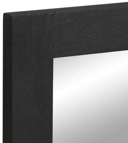 Espelho casa banho 50x70x2,5 cm derivados madeira e latão preto