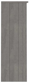 Topo p/ armário alto HAMAR 85x35x100cm pinho maciço cinza-claro