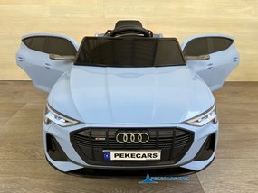 Carro eletrico crianças Audi E-TRON Quattro Sportback 12V 2.4G Ecrã MP4 Azul