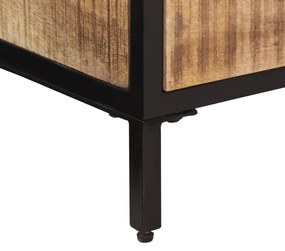 Mesa de centro 90x50x30 cm madeira de mangueira áspera maciça
