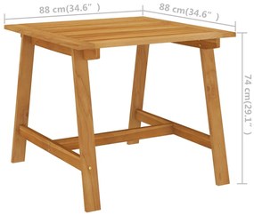 3 pcs conjunto de jantar para jardim cinzento
