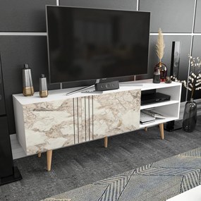 Móvel TV Ronas – Branco – 160 cm x 35 cm x 38,6 cm