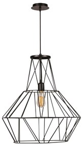 Candeeiro de Teto Fellini – Preto – Diâmetro 50 cm x Altura 148 cm