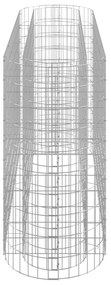 Canteiro elevado/cesto gabião 190x50x100 cm ferro galvanizado