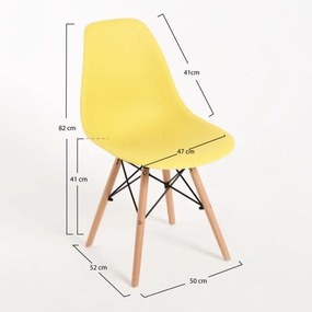 Cadeira Tower Basic - Amarelo