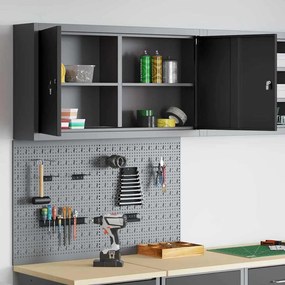 Conjunto de Armário para Ferramentas e Painel de Ferramentas de 3 Peça