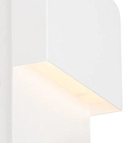 Candeeiro de parede moderno branco incluindo LED com USB e candeeiro de leitura - Robin Moderno