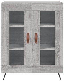 Aparador 69,5x34x90 cm derivados de madeira cinzento sonoma