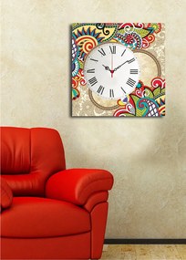 Relógio de Parede Decorativo 4545CS-44 – Multicolor – 45 x 45 cm