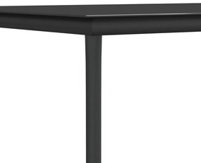 5 pcs conjunto de jantar para jardim textilene e aço preto