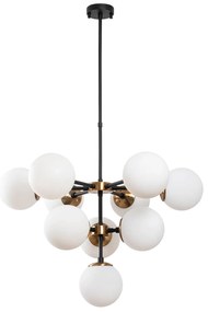 Candeeiro de Teto Akkas – Preto – 74 x 74 x 66-108 cm