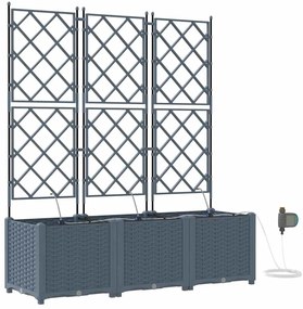 Jardineiras de Jardim 1 pc Cinzento-claro 120 x 40 x 142 cm