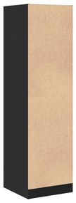 Armário boticário 40x41x144,5 cm derivados de madeira preto
