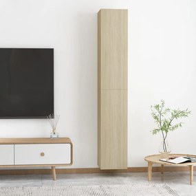 Móveis de TV 2 pcs derivados de madeira carvalho sonoma