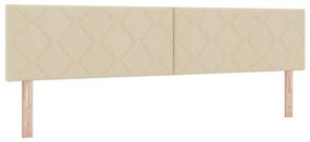 Cama Box com Colchão Creme, 200 x 200 cm, Tecido