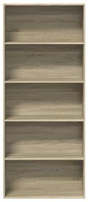Estante 80x30x189 cm derivados de madeira cor carvalho