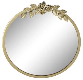Espelho de Parede Dkd Home Decor Dourado Metal Bloemen (60 X 4 X 66 cm)