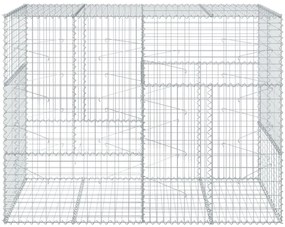 Cesto gabião com cobertura 200x100x150 cm ferro galvanizado