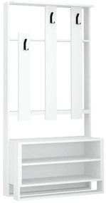 Conjunto de Entrada Chester – Cabide, Banco e Sapateira - 90x36x180 cm
