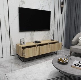 Móvel TV Kordon – Preto Felt – 140x50x40 cm