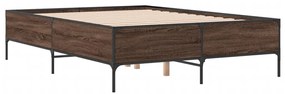 Estrutura de cama 135x190cm derivados madeira/metal