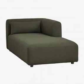 Módulo Chaise Longue Direito Para Sofá Modular Fogler Tecido Pele De Borrego Amarelo Curri - Sklum