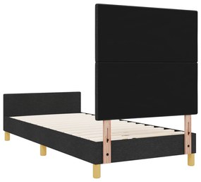 Cama vidaXL Preta 80x200 cm em Tecido