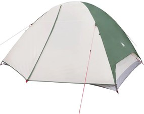 Tenda de campismo cúpula para 6 pessoas impermeável verde
