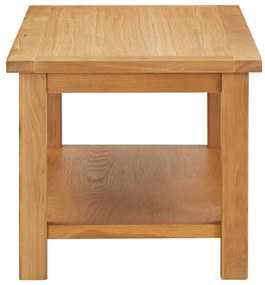 Mesa de centro 110x55x40 cm madeira de carvalho maciça