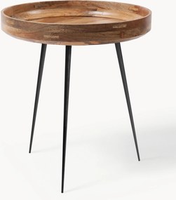 Mesa de apoio redonda em madeira de manga Bowl